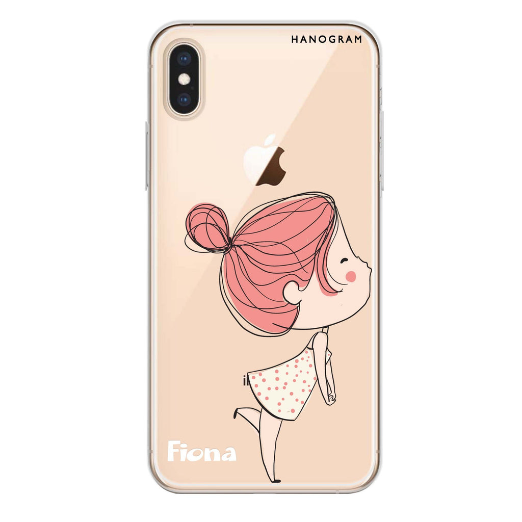 Cute girl kissing iPhone XS Ultra Clear Case