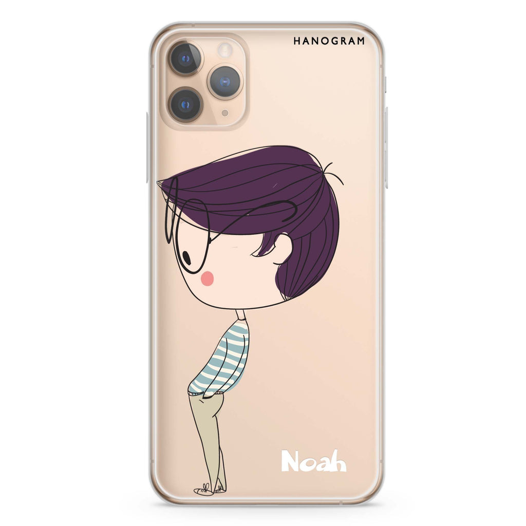 Boy kissing iPhone 11 Pro Max Ultra Clear Case