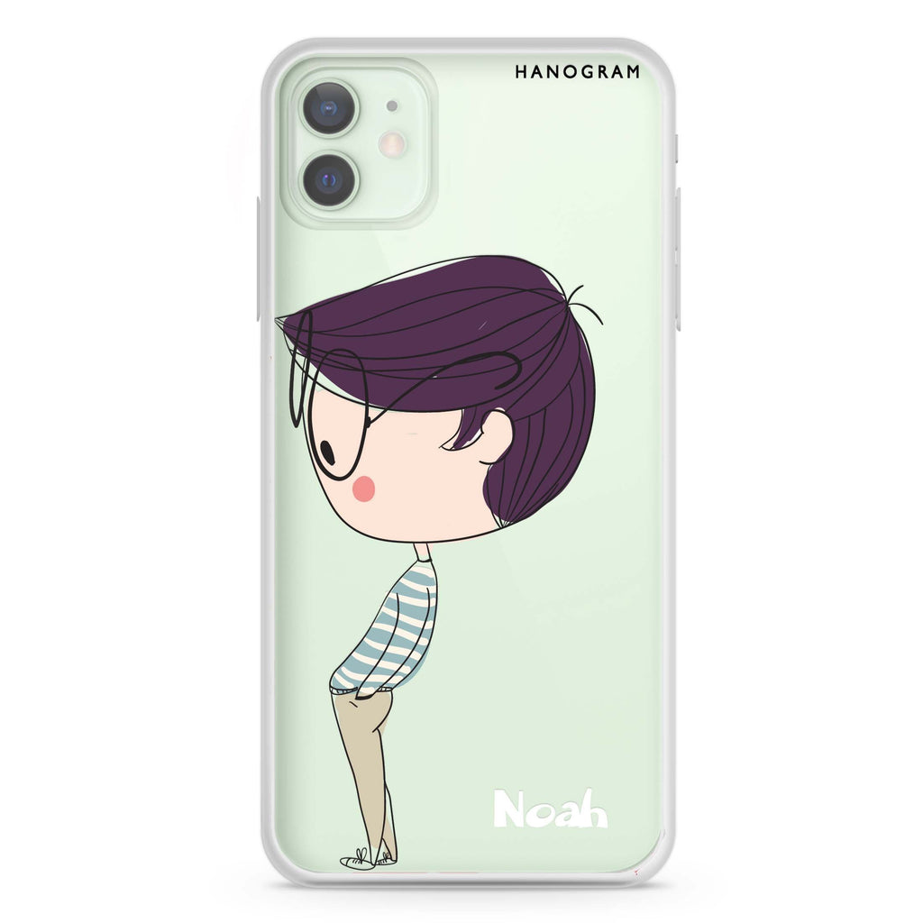 Boy kissing iPhone 12 Ultra Clear Case