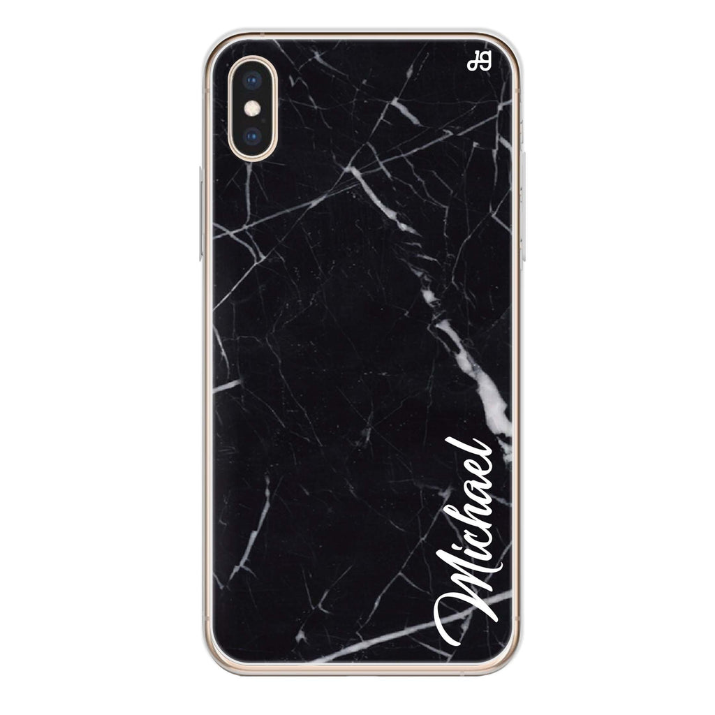 Black Marble – Deep Love iPhone XS Ultra Clear Case