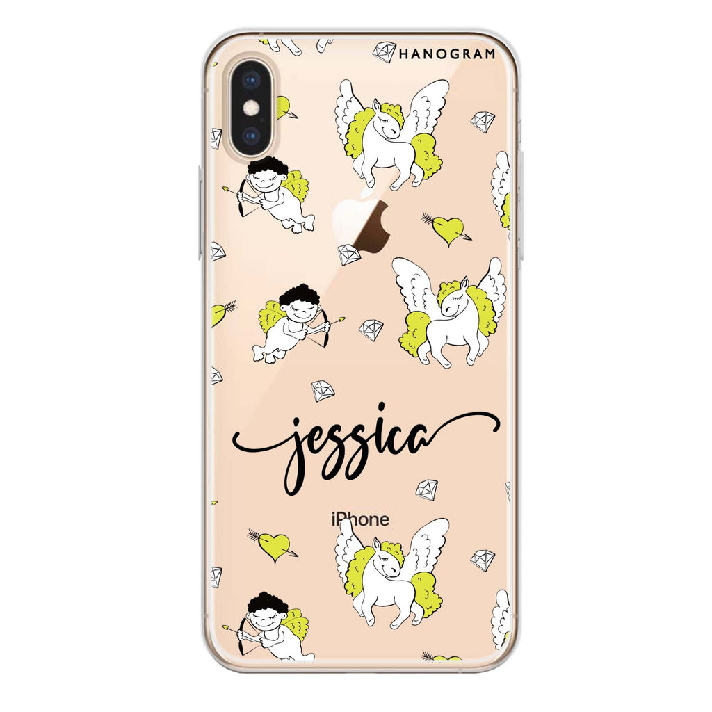 Angel & Unicorn Custom iPhone XS Ultra Clear Case
