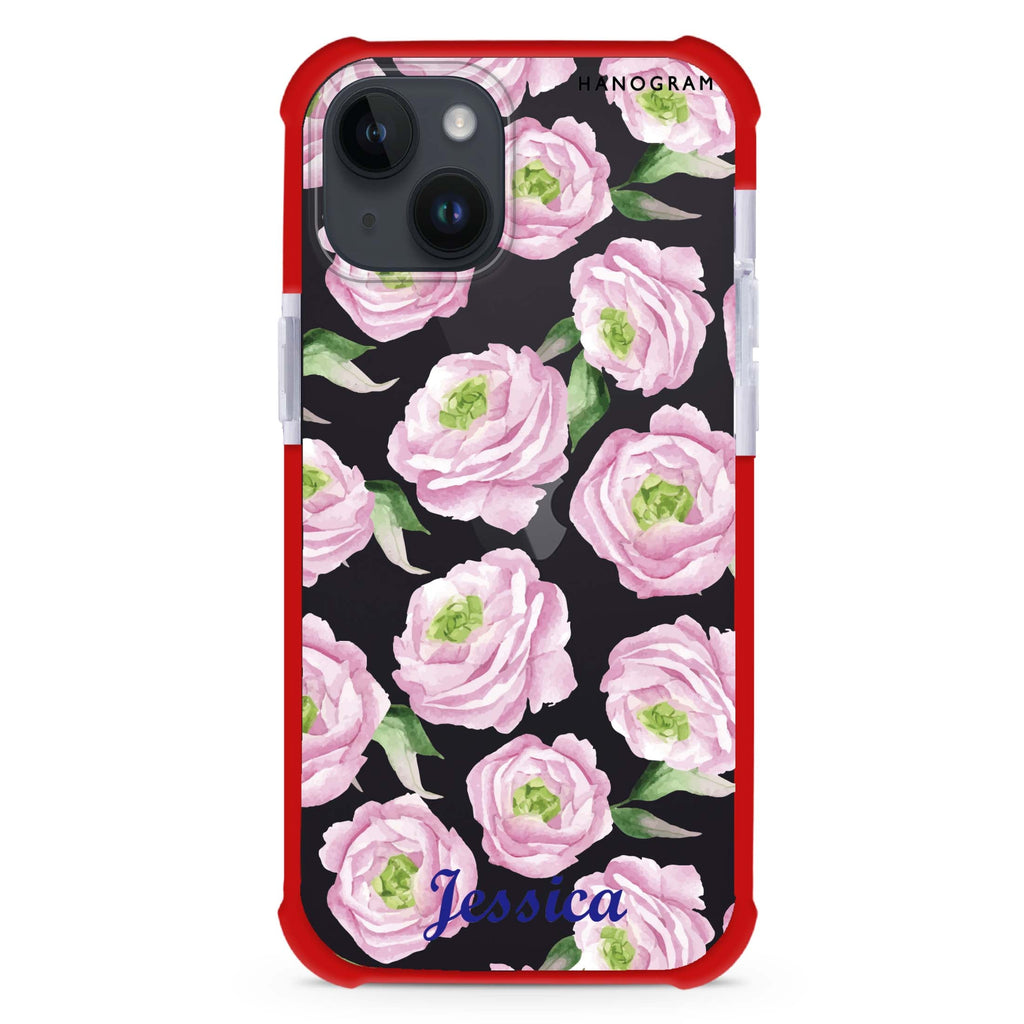Watercolor pink floral iPhone 12 Mini Ultra Shockproof Case