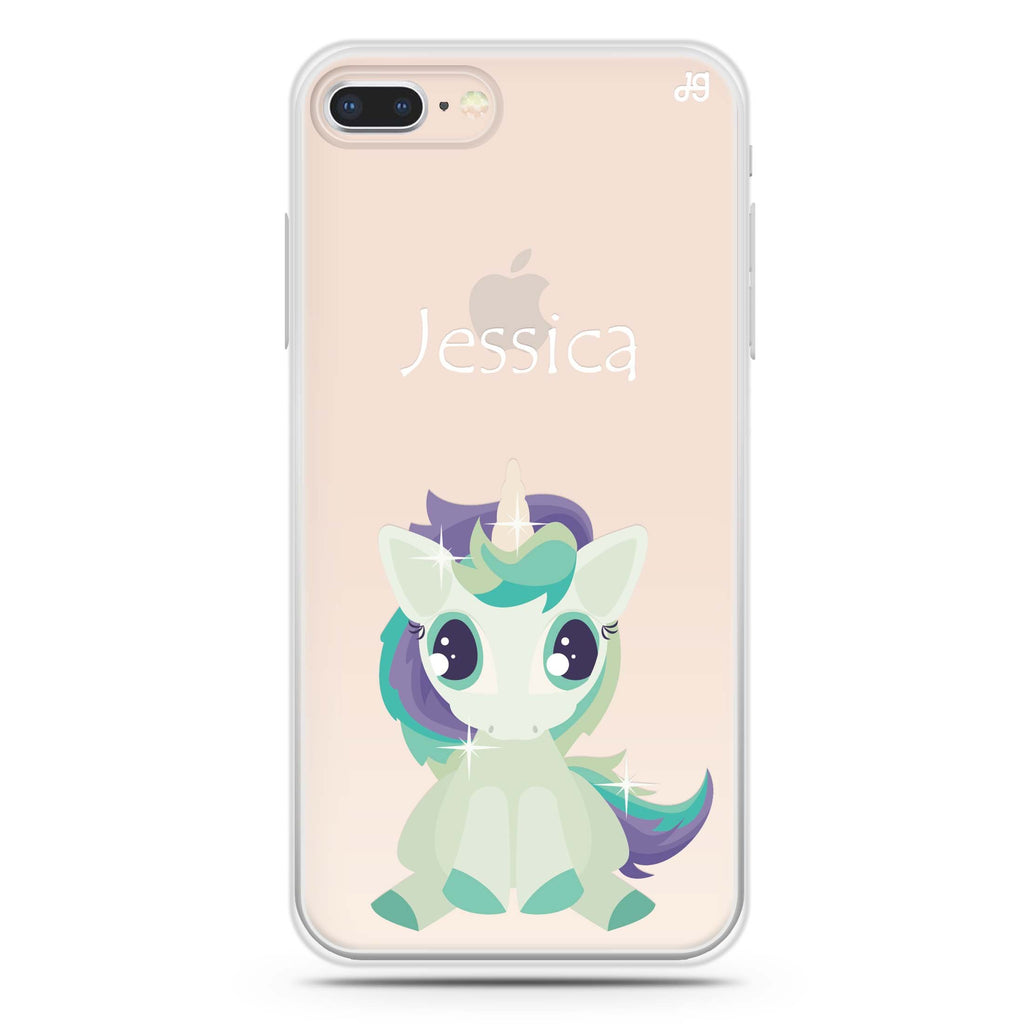 Pretty Eyes Unicorn iPhone 7 Plus Ultra Clear Case