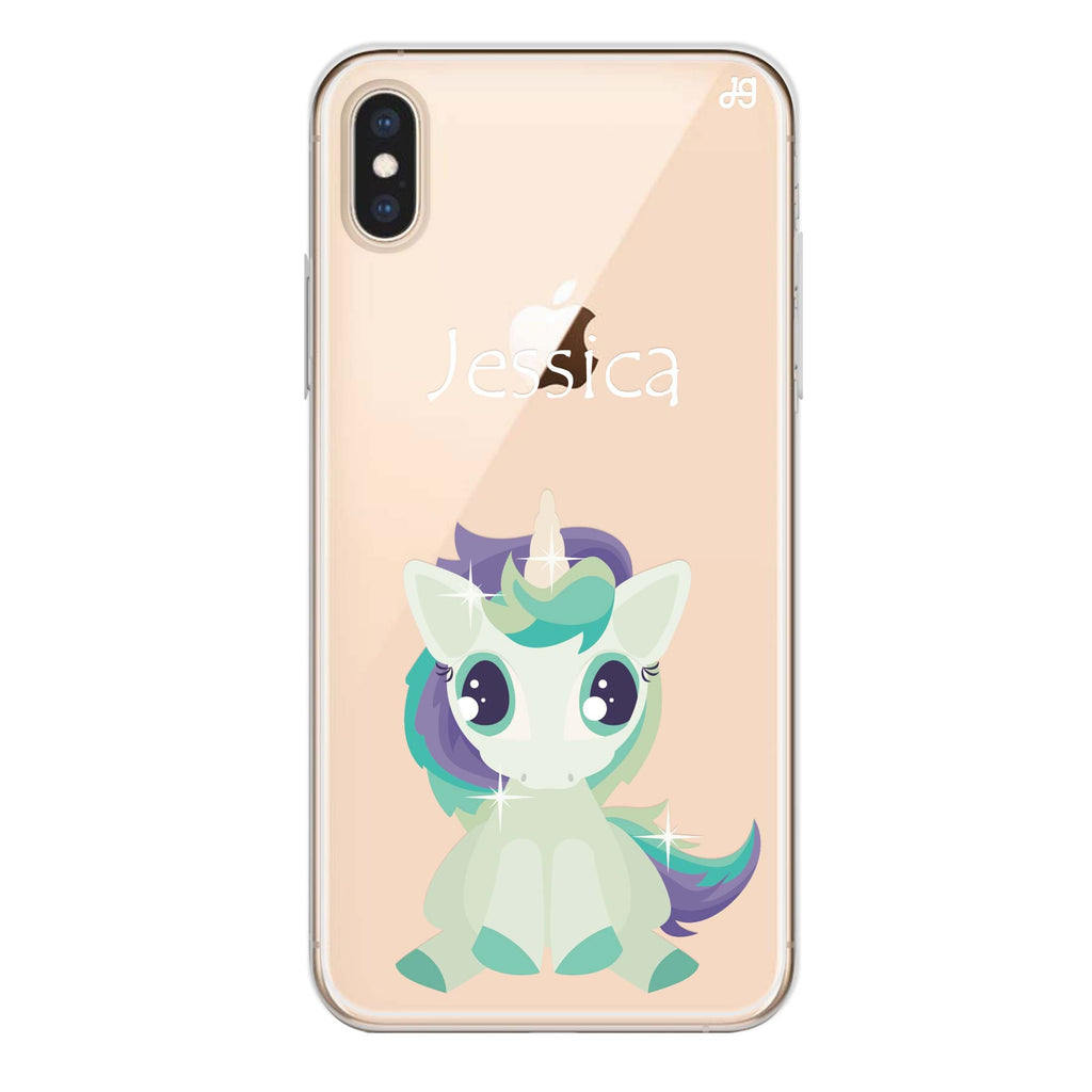 Pretty Eyes Unicorn iPhone XS Ultra Clear Case