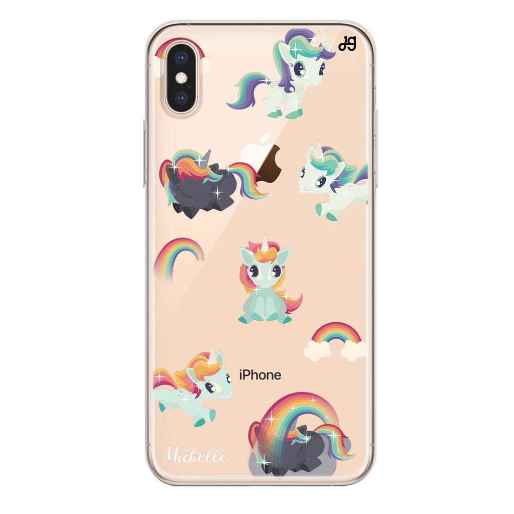 Unicorn & Rainbow iPhone XS Ultra Clear Case