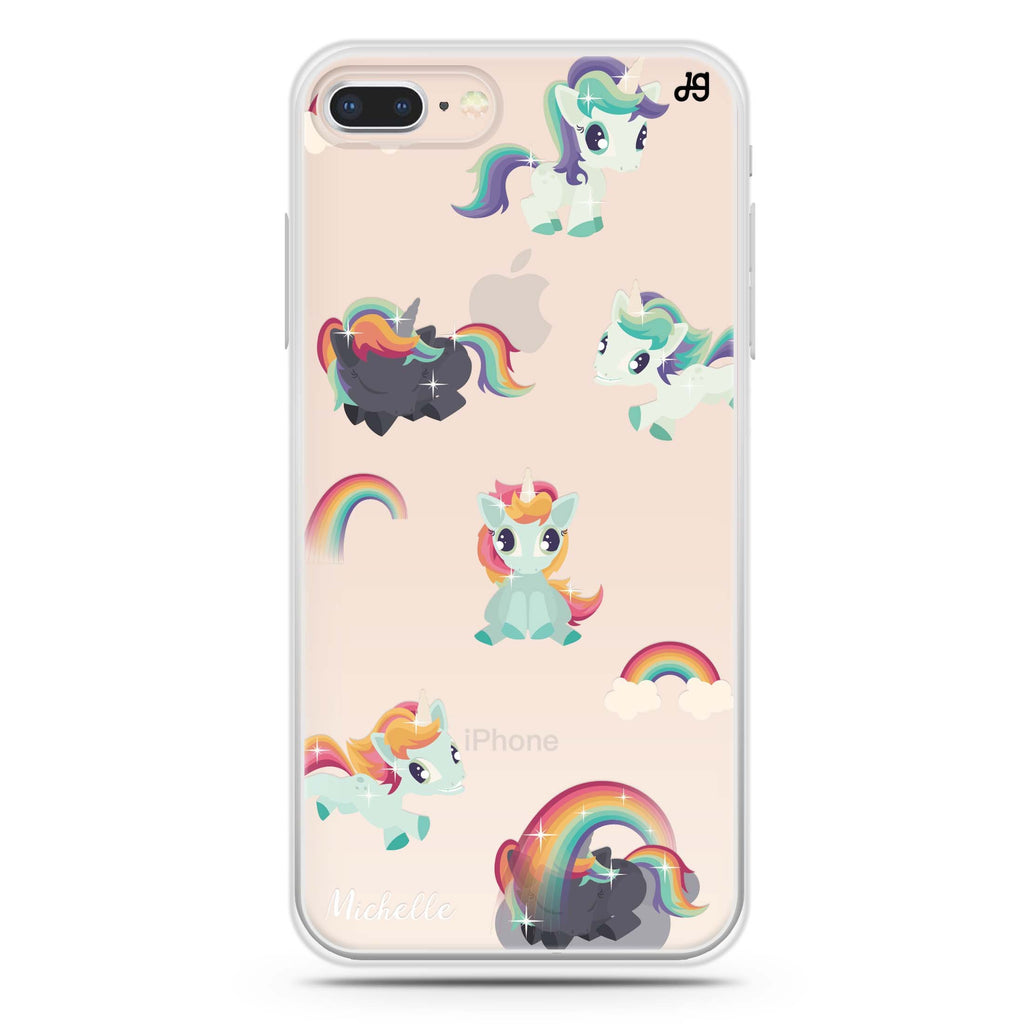Unicorn & Rainbow iPhone 7 Plus Ultra Clear Case