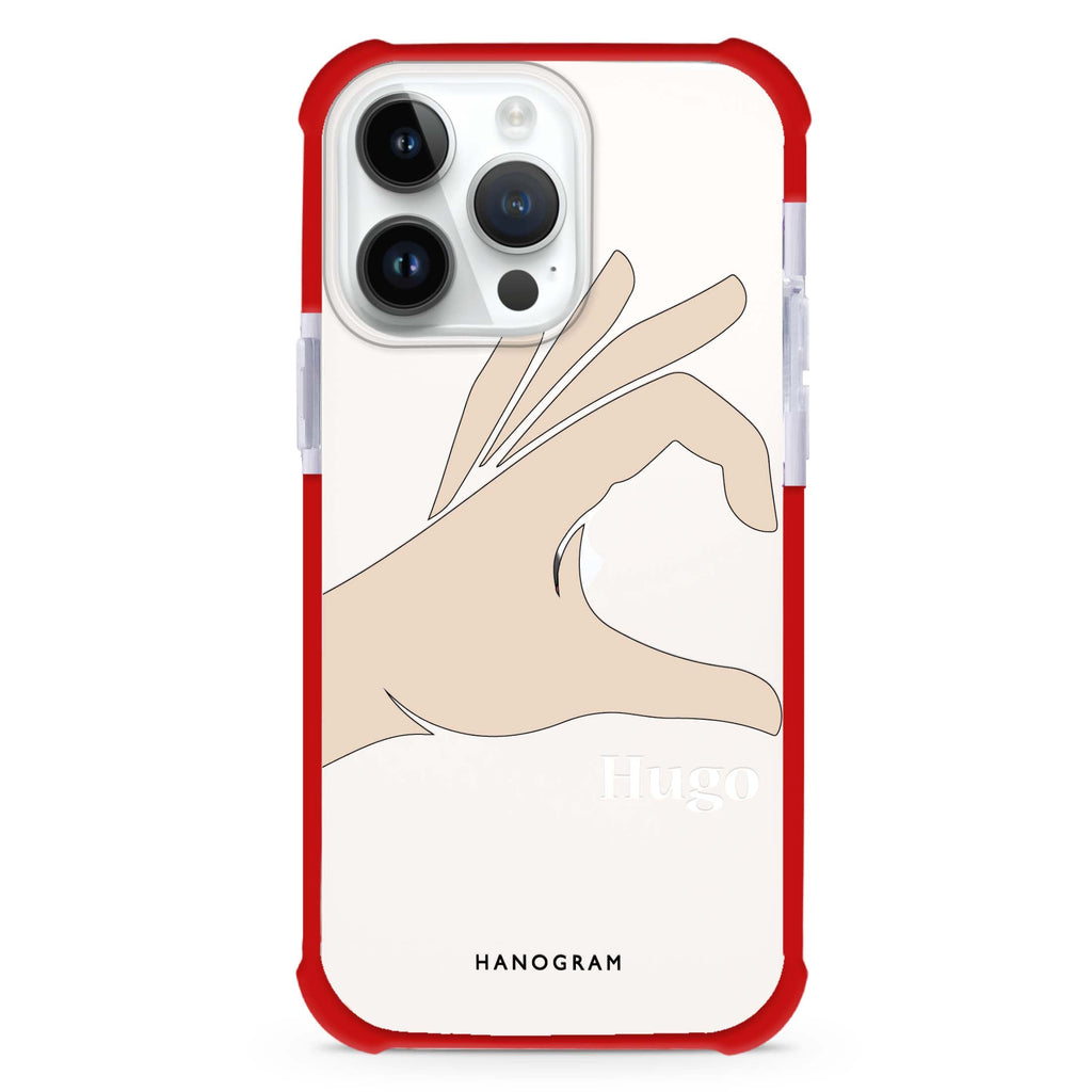Left Hand heart Ultra Shockproof Case
