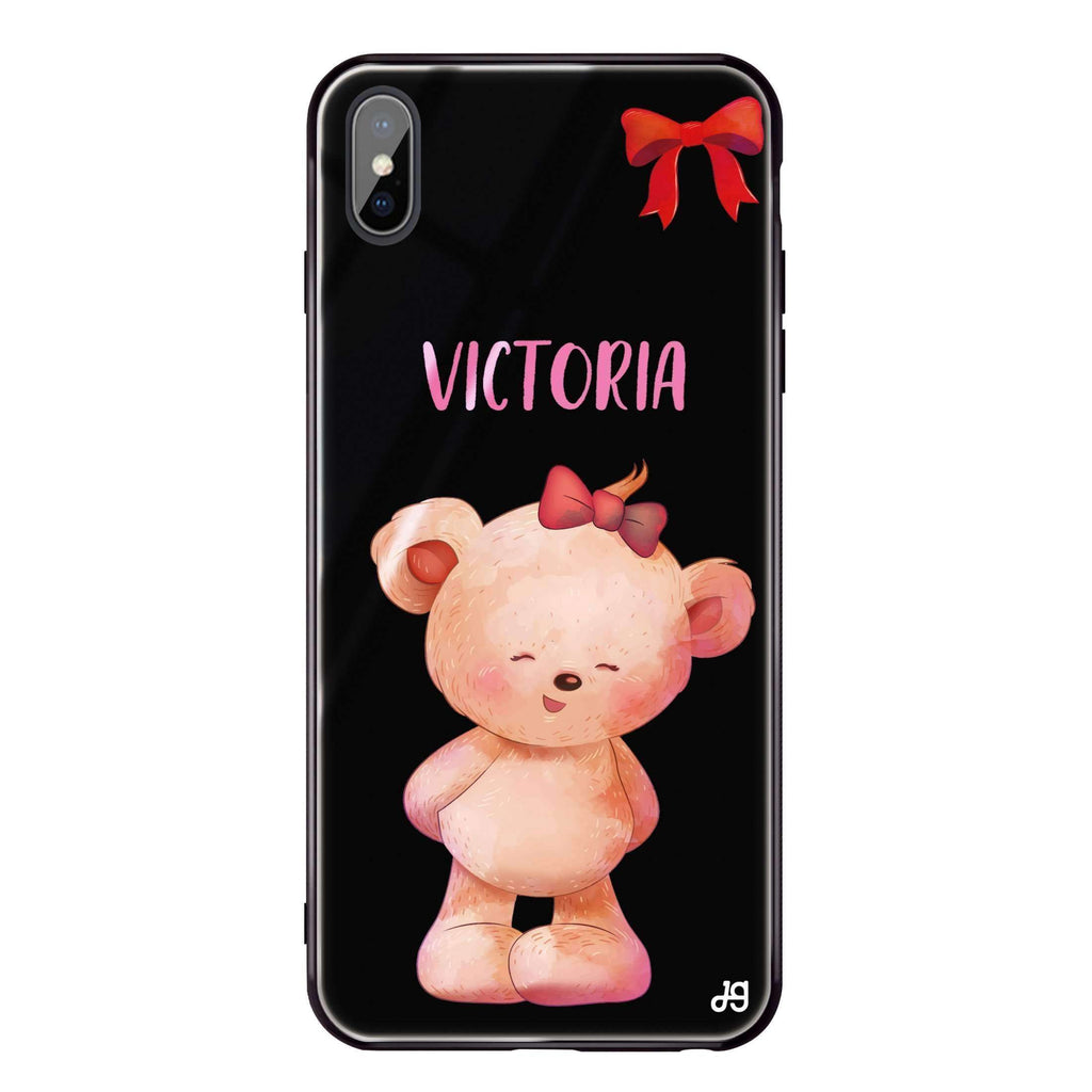 Bear Lovely iPhone XS Glass Case