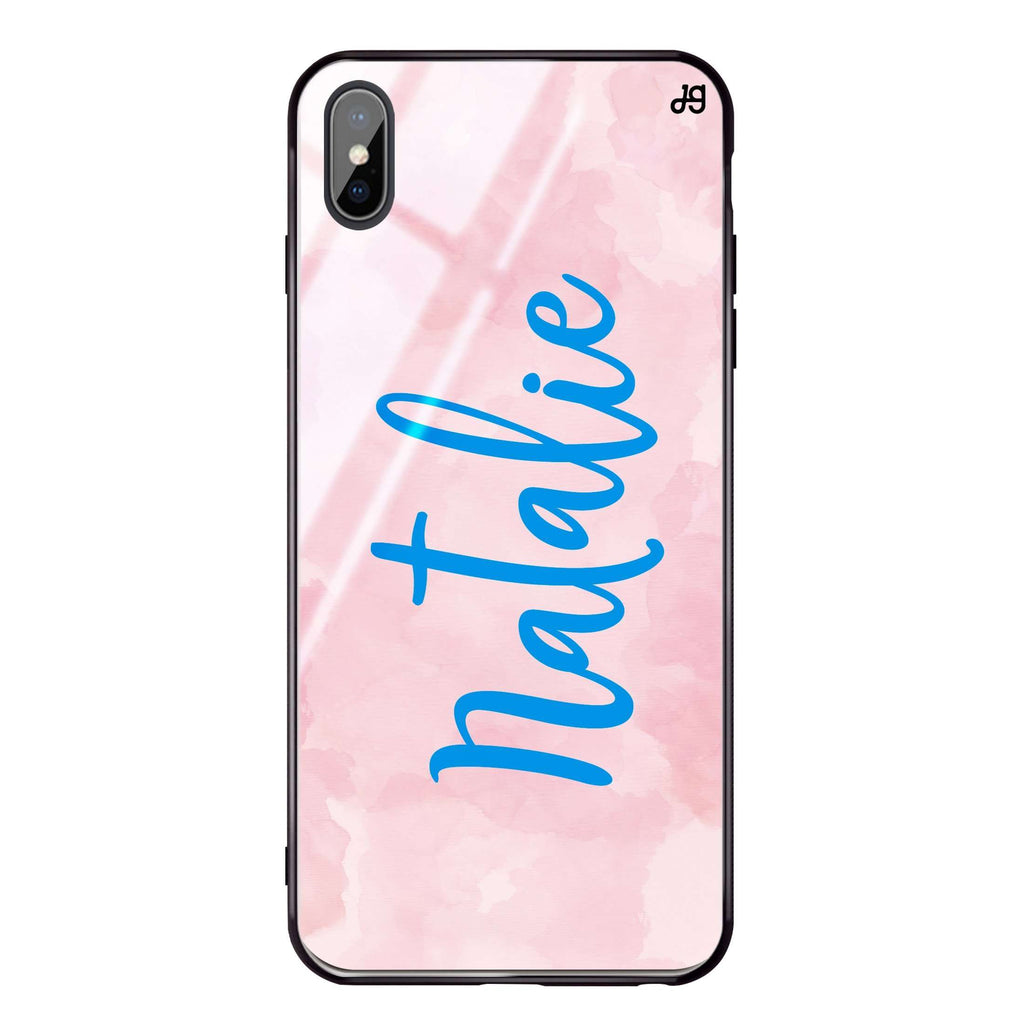 Pink Aqua iPhone XS Max Glass Case