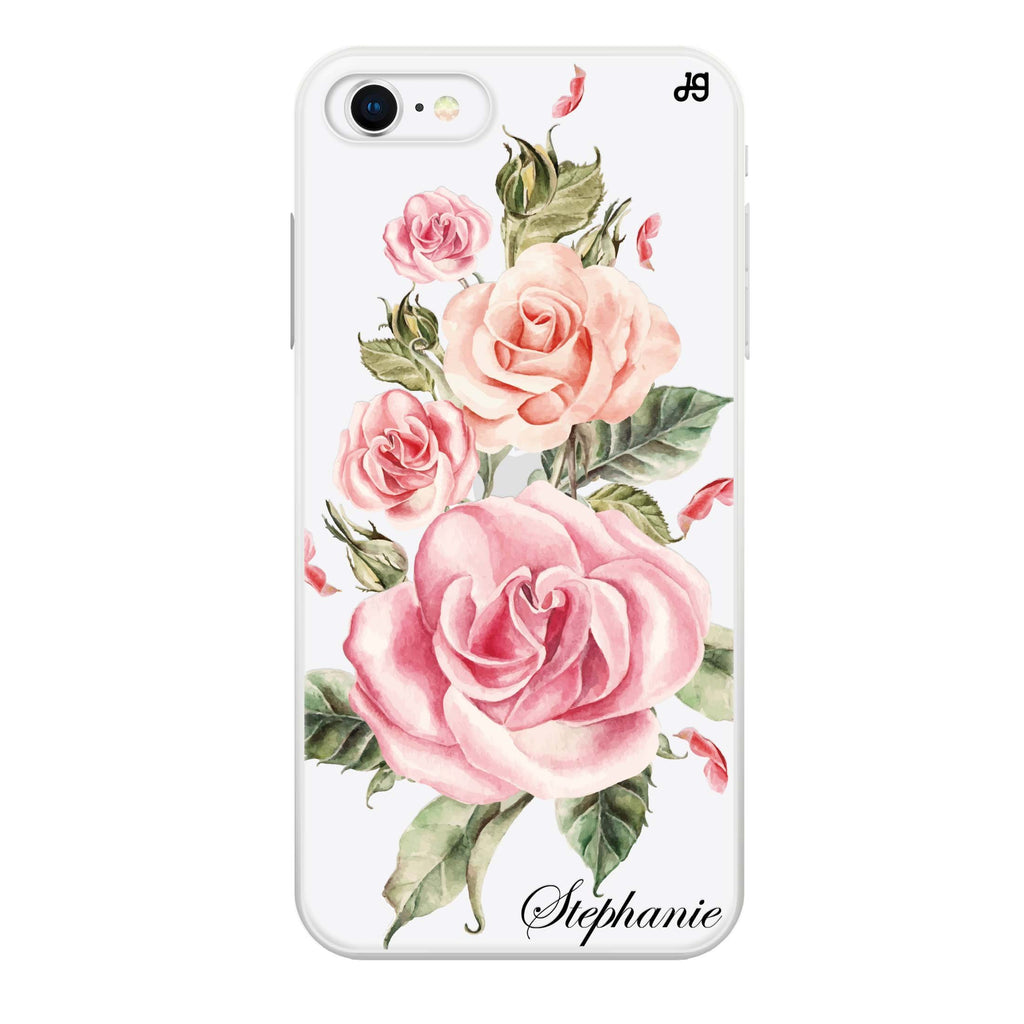 Pink Watercolor Floral iPhone SE Ultra Clear Case