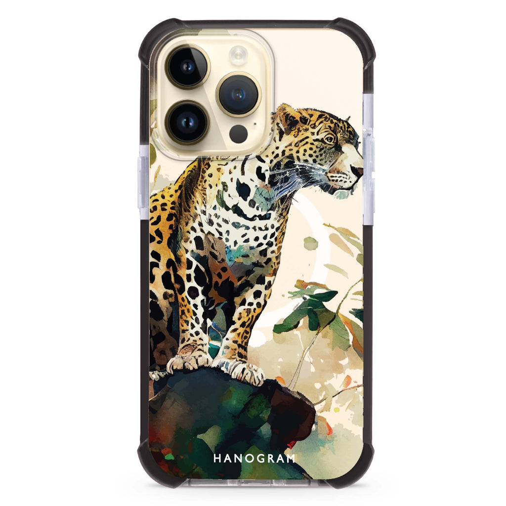 A leopard MagSafe Compatible Ultra Shockproof Case