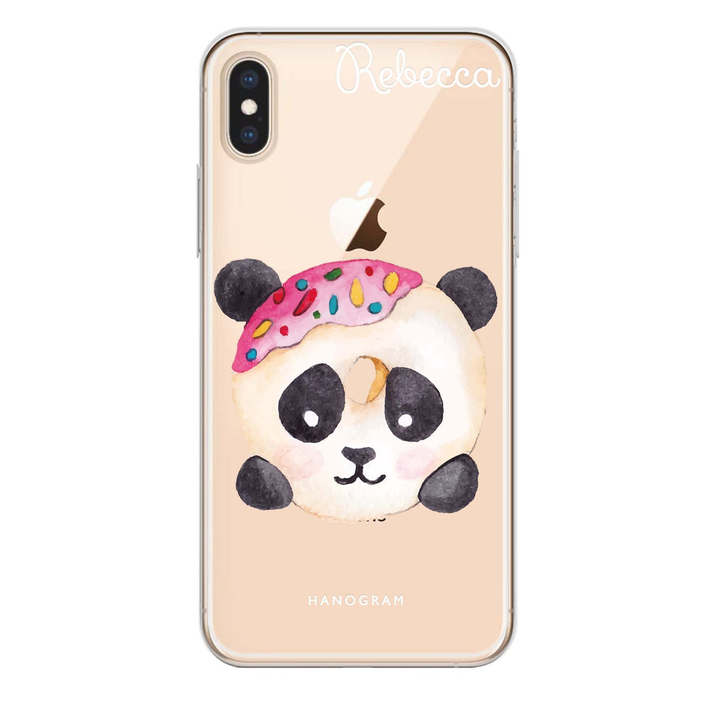 Sweet donut panda iPhone XS Ultra Clear Case