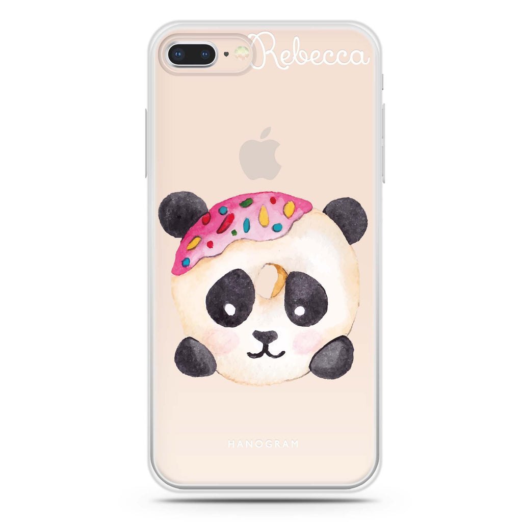 Sweet donut panda iPhone 7 Plus Ultra Clear Case