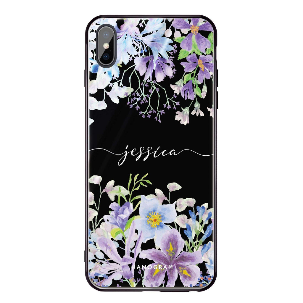Flowers Bloom iPhone X Glass Case