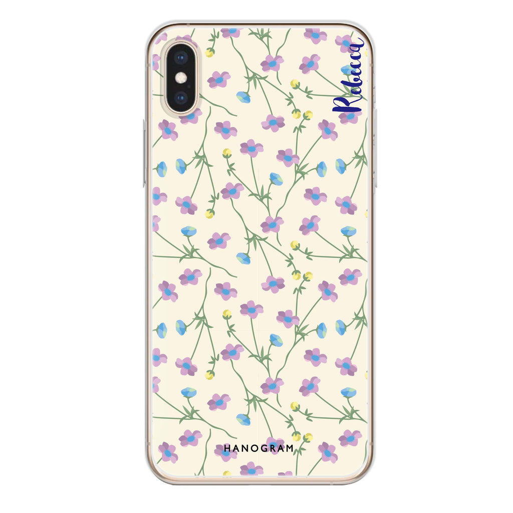 Girly floral iPhone XS Max Ultra Clear Case