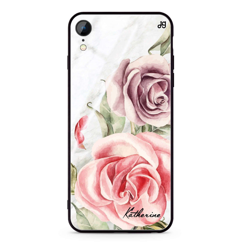 Marble & Rose iPhone XR Glass Case
