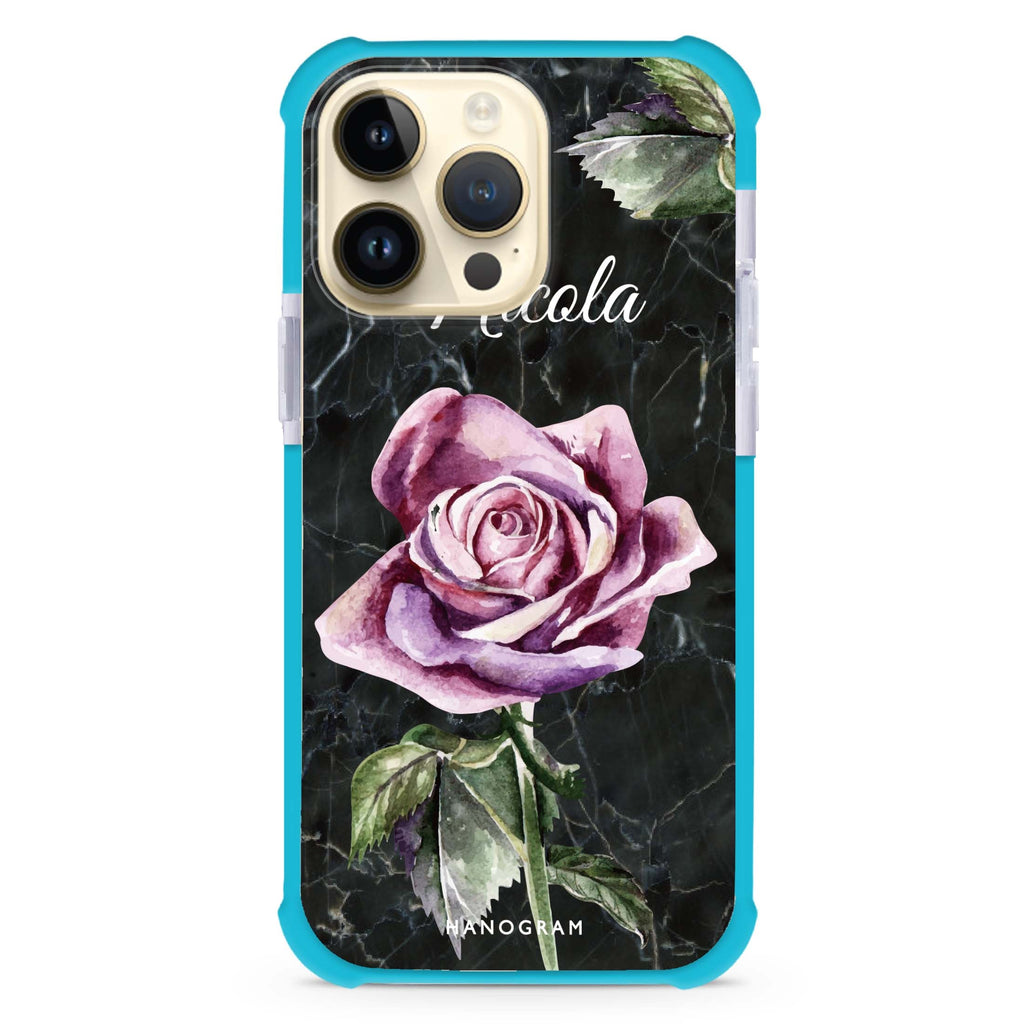 Black Marble Rose Ultra Shockproof Case