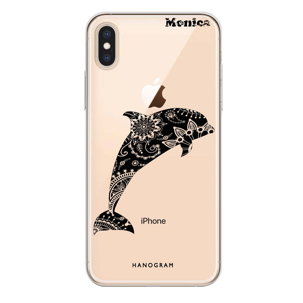 Mandala dolphin iPhone XS Max Ultra Clear Case