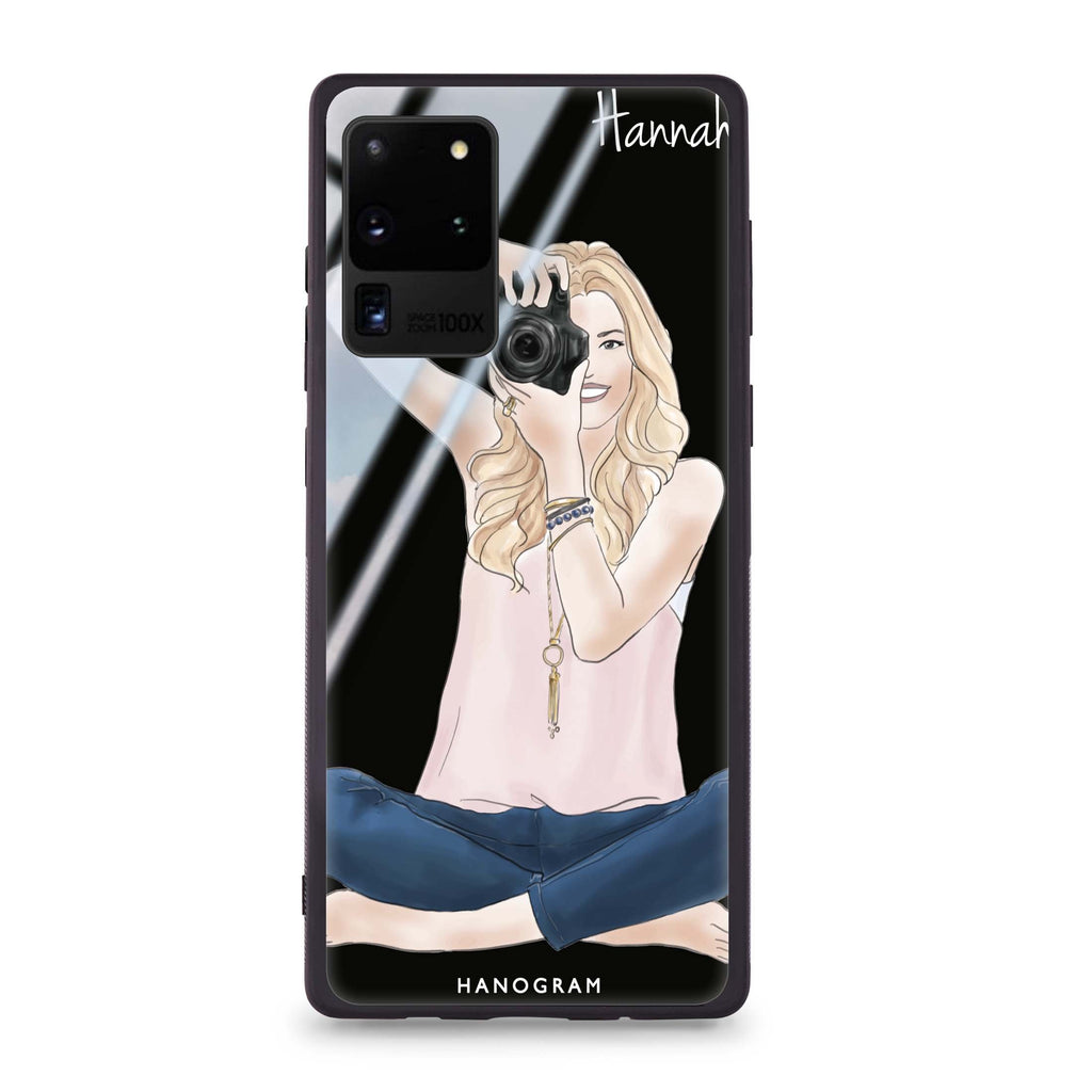 Camera girl I Samsung Glass Case