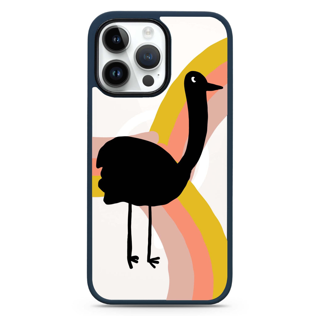 Rainbow Bird MagSafe Compatible Impact Guard Bumper Case