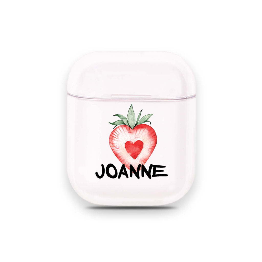 Strawberry Heart Airpods Case