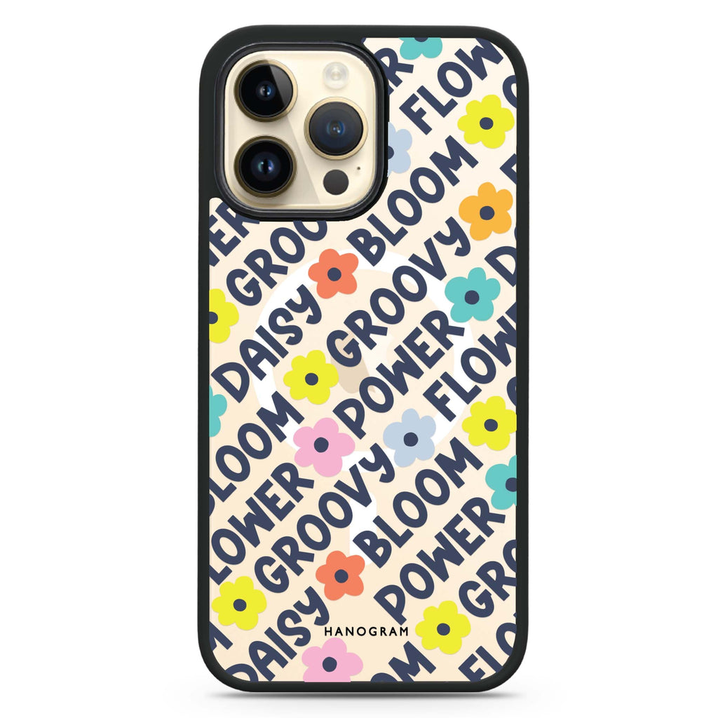 Groovy Flower MagSafe Compatible Impact Guard Bumper Case