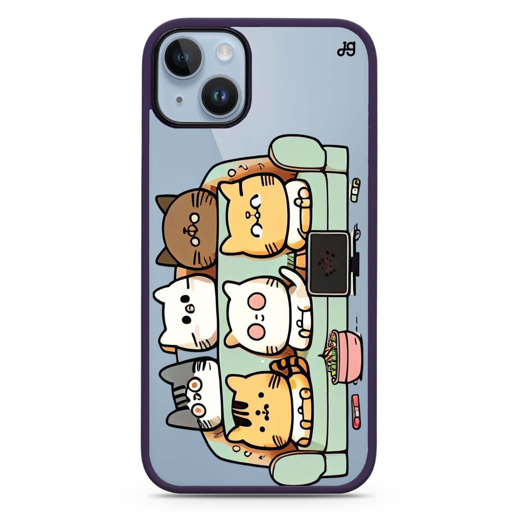 TV Cats iPhone 14 Plus MagSafe Compatible Impact Guard Bumper Case