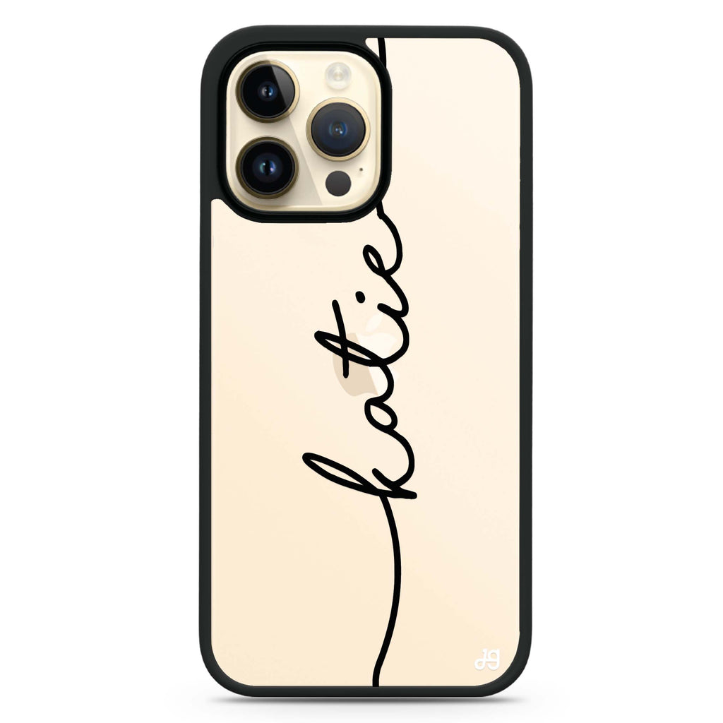 Vertical Handwritten Impact Guard Bumper Case