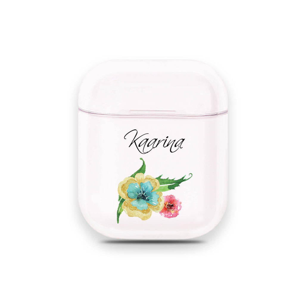 The Great Golden Flower Airpods Case