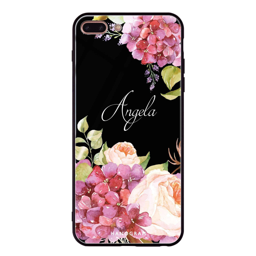Pretty Floral iPhone 8 Plus Glass Case