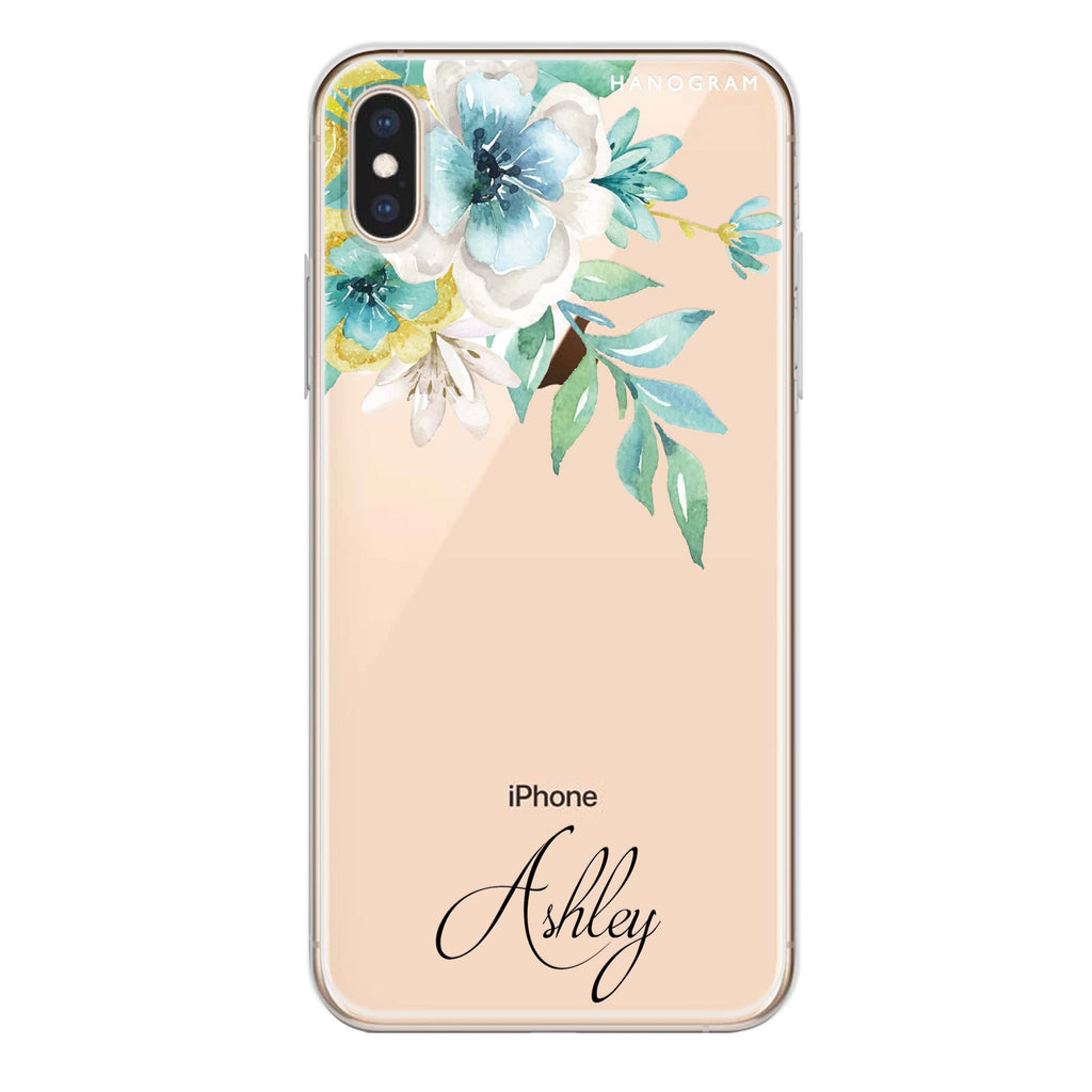 Watercolor Flowers iPhone XS Ultra Clear Case