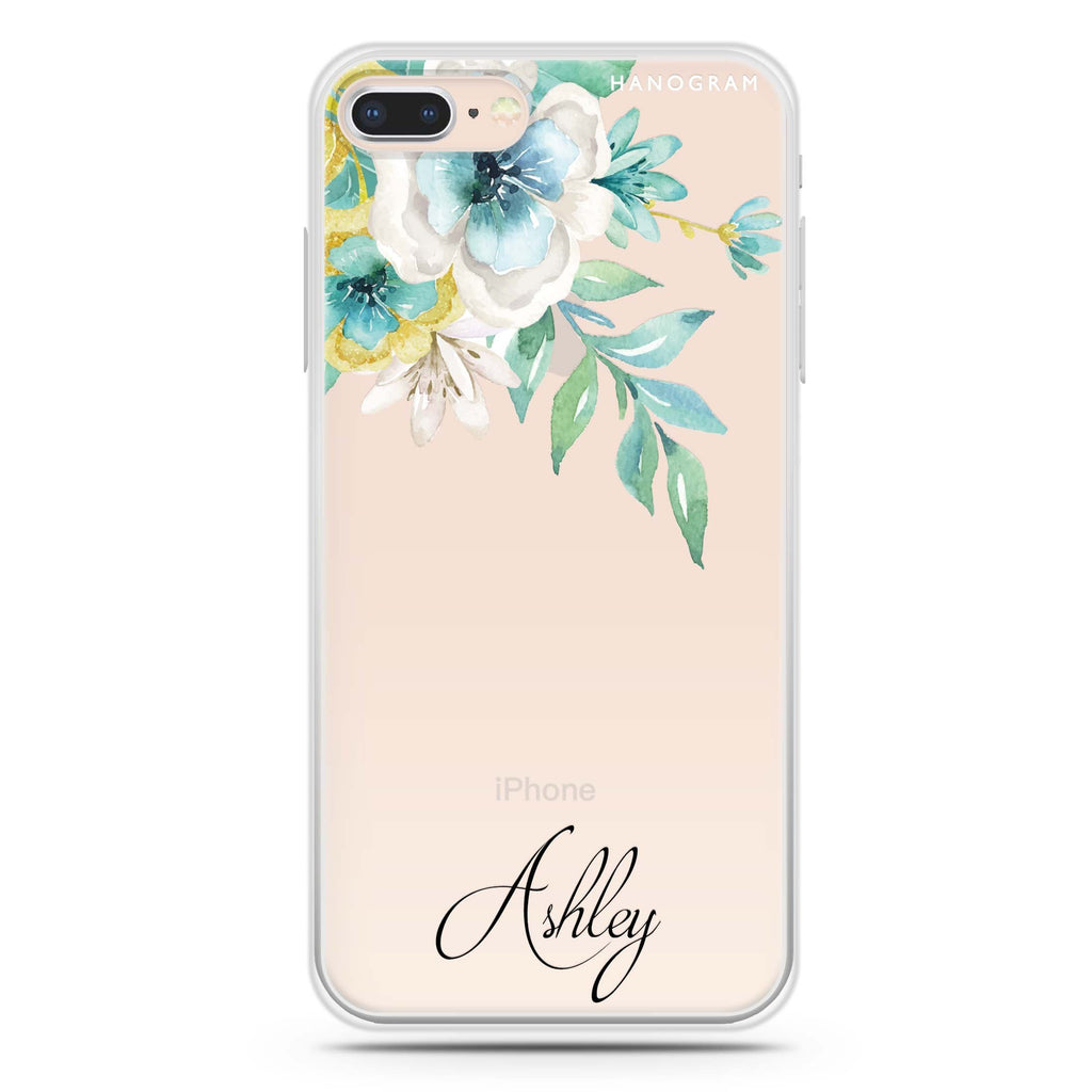 Watercolor Flowers iPhone 8 Ultra Clear Case