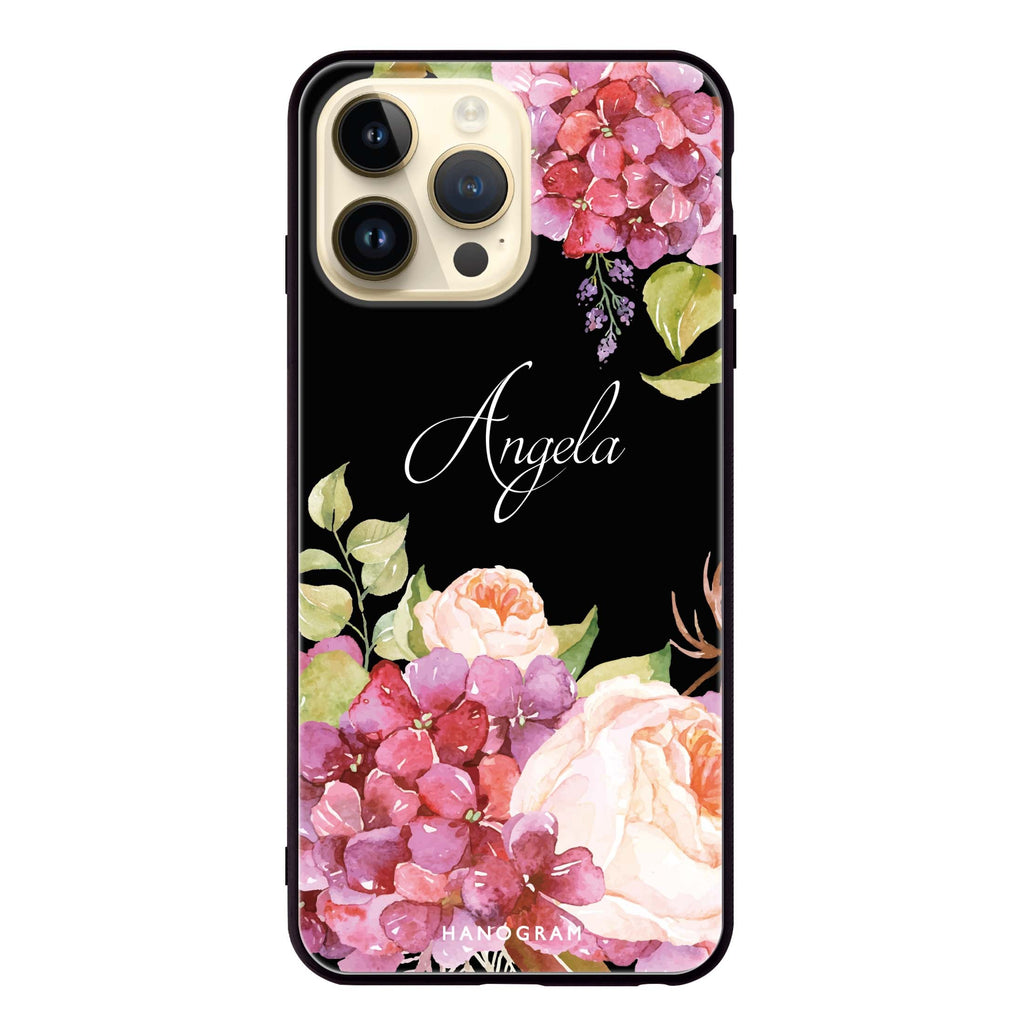 Pretty Floral iPhone 13 Pro Max Glass Case