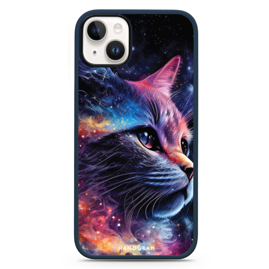 Galaxy Cat iPhone 14 Plus MagSafe Compatible Impact Guard Bumper Case