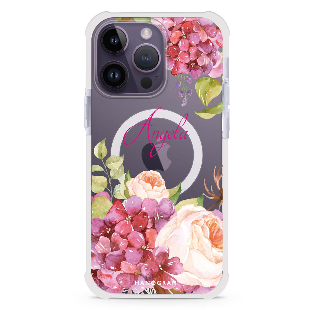 Pretty Floral MagSafe Compatible Ultra Shockproof Case