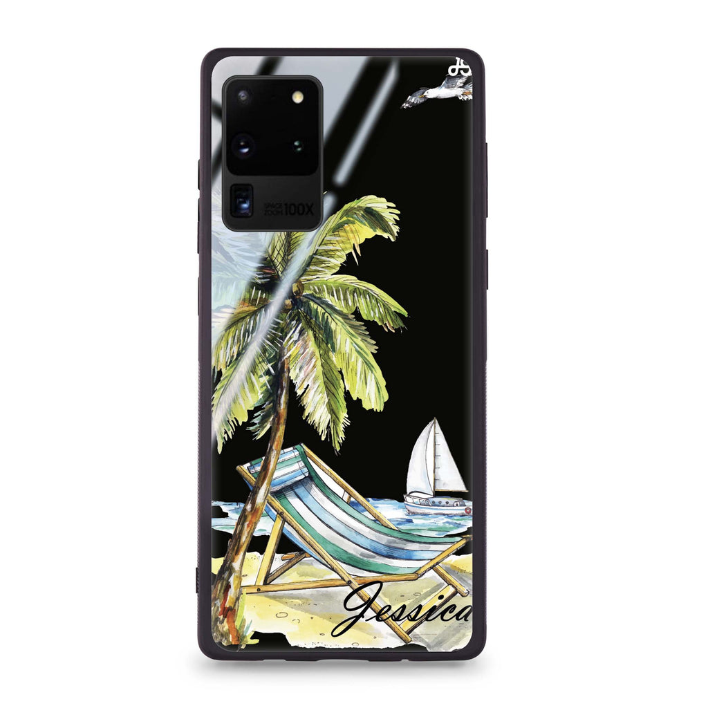 Summer on the beach Samsung Glass Case