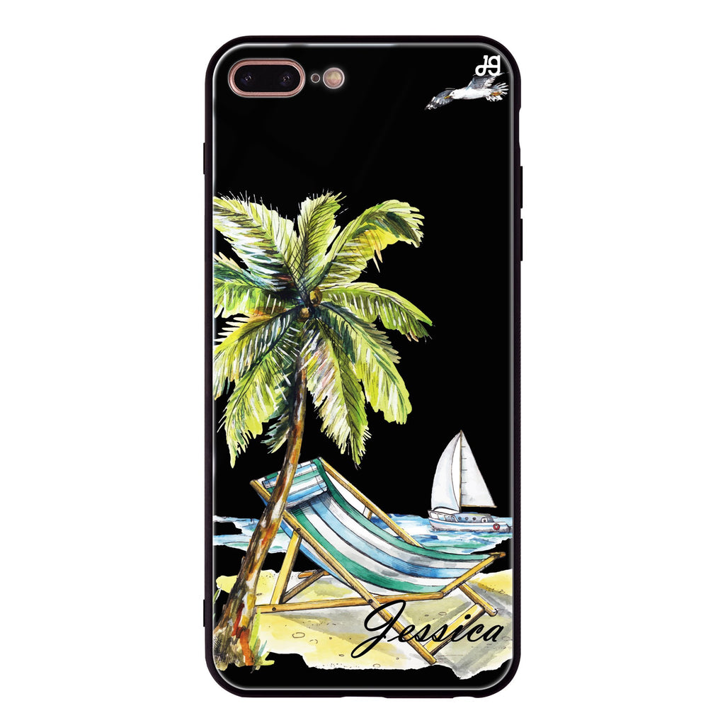 Summer on the beach iPhone 7 Plus Glass Case