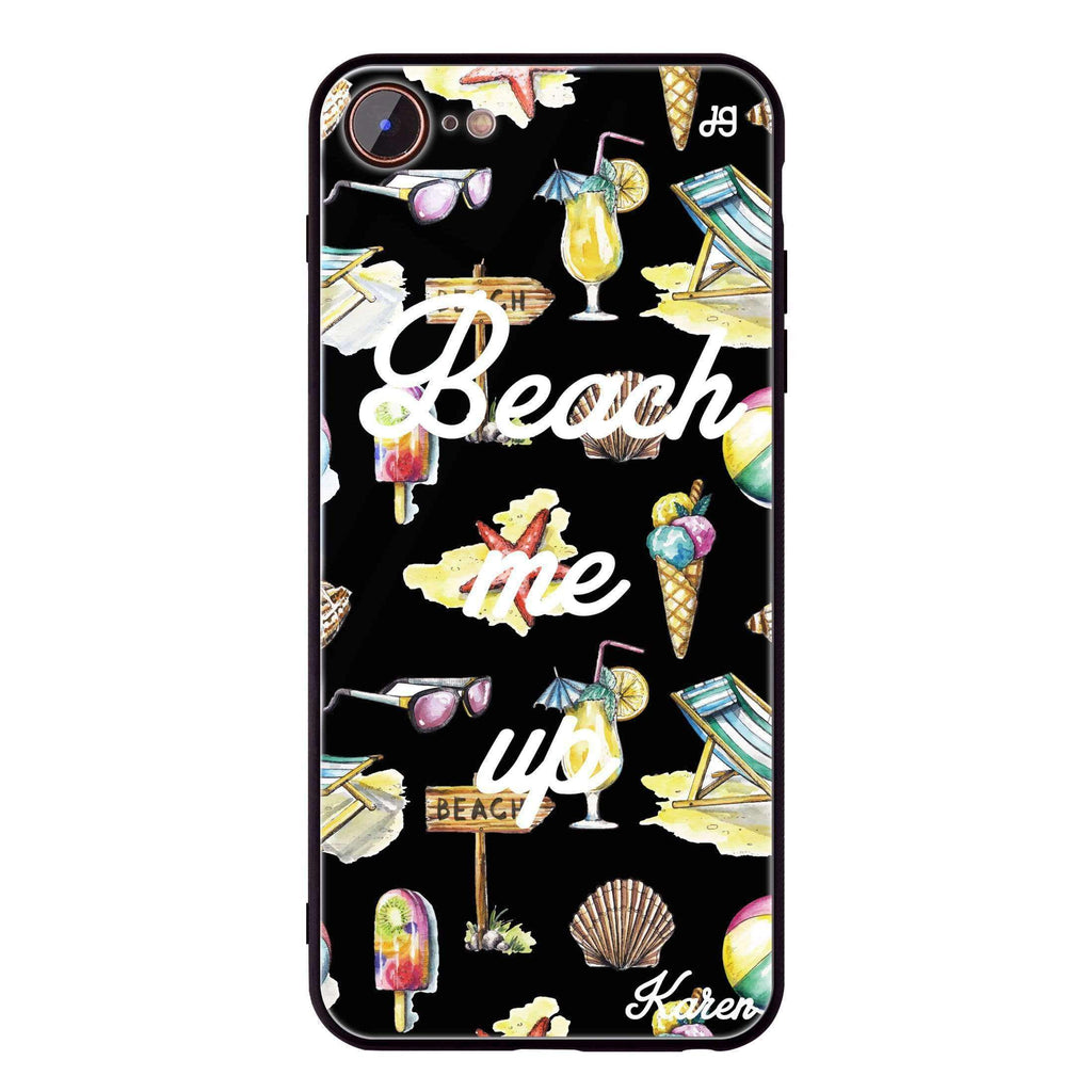 Beach me up iPhone 8 Glass Case