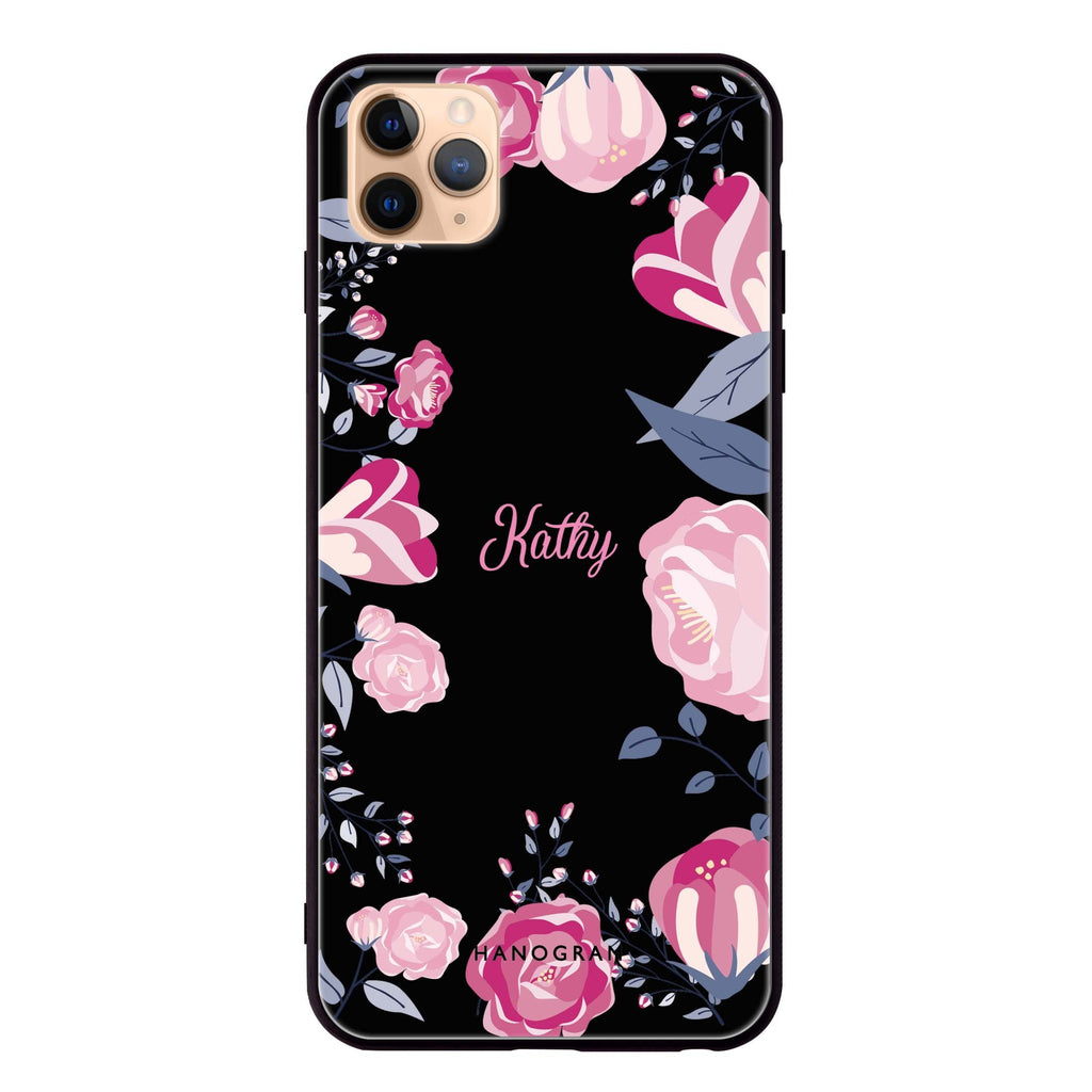 Trendy Flowers iPhone 11 Pro Max Glass Case