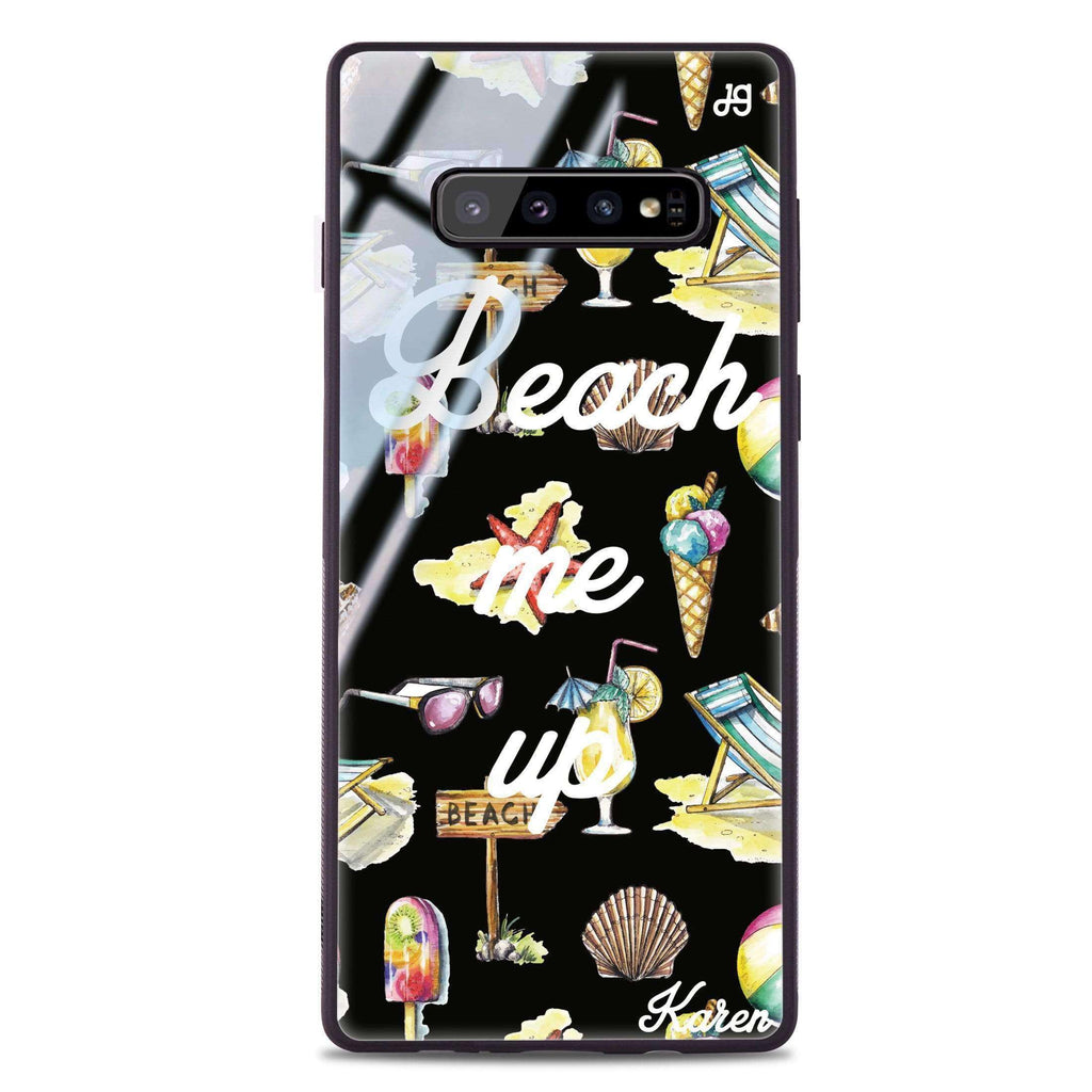 Beach me up Samsung S10 Plus Glass Case
