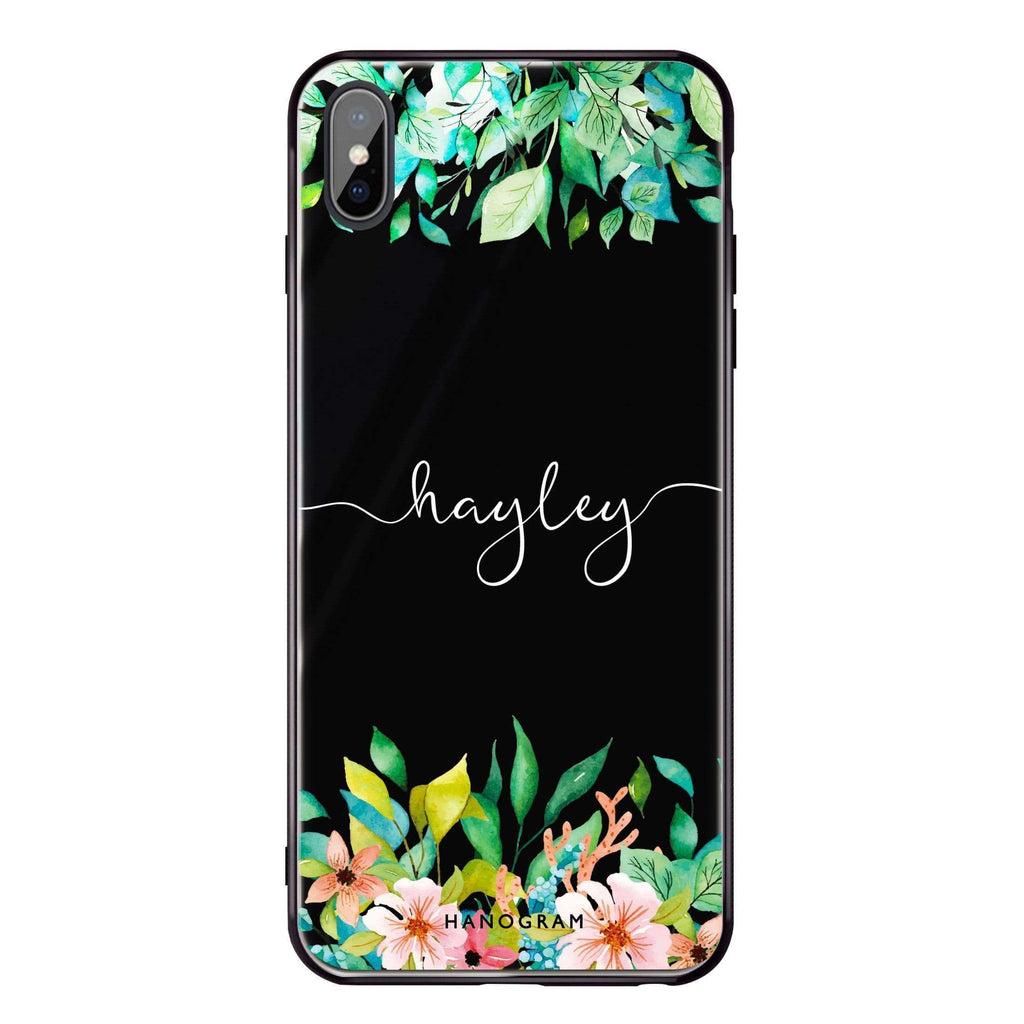 Floral Imagination iPhone XS Glass Case