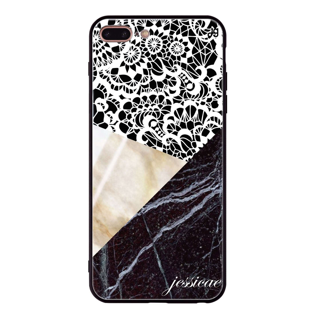 Marble Lace iPhone 7 Plus Glass Case