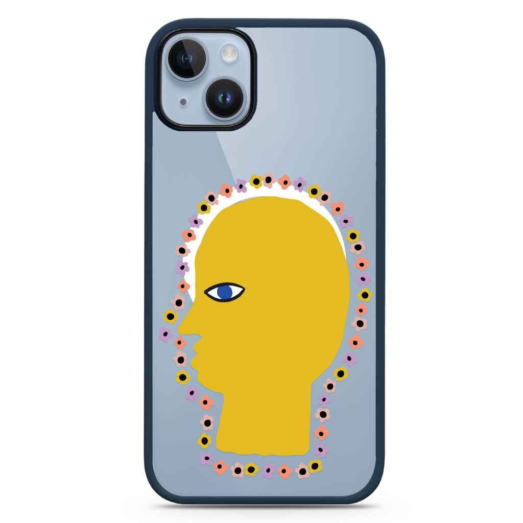 Floral Brain iPhone 14 Plus MagSafe Compatible Impact Guard Bumper Case