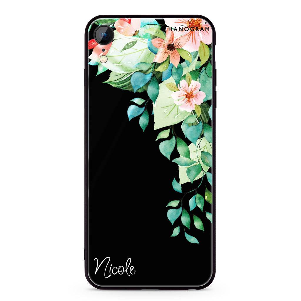 Secret Flower iPhone XR Glass Case