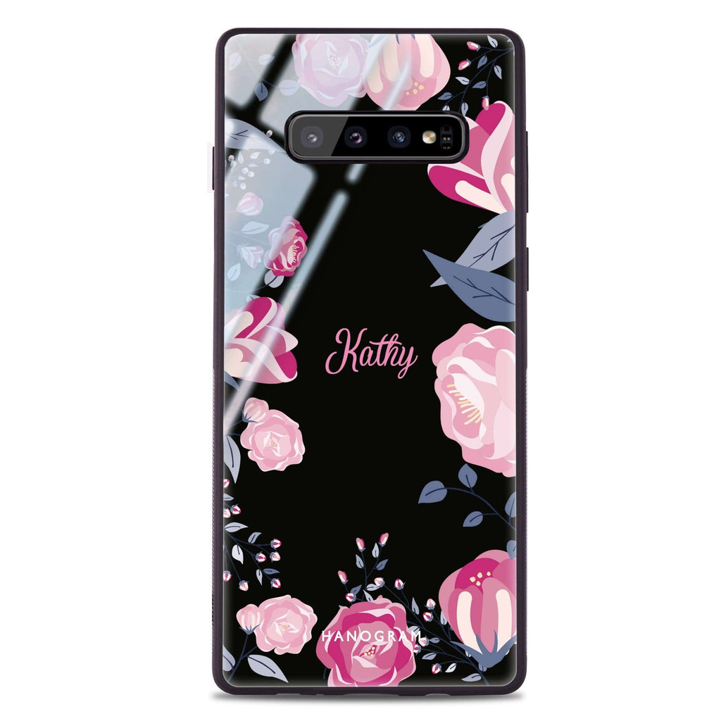 Trendy Flowers Samsung S10 Plus Glass Case