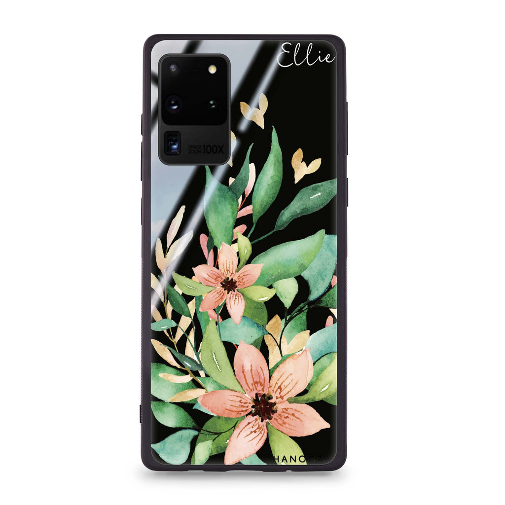 Floral Bloom Samsung Glass Case