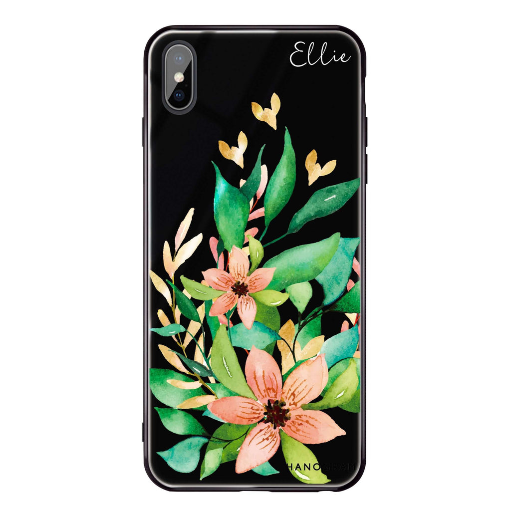 Floral Bloom iPhone XS Max Glass Case