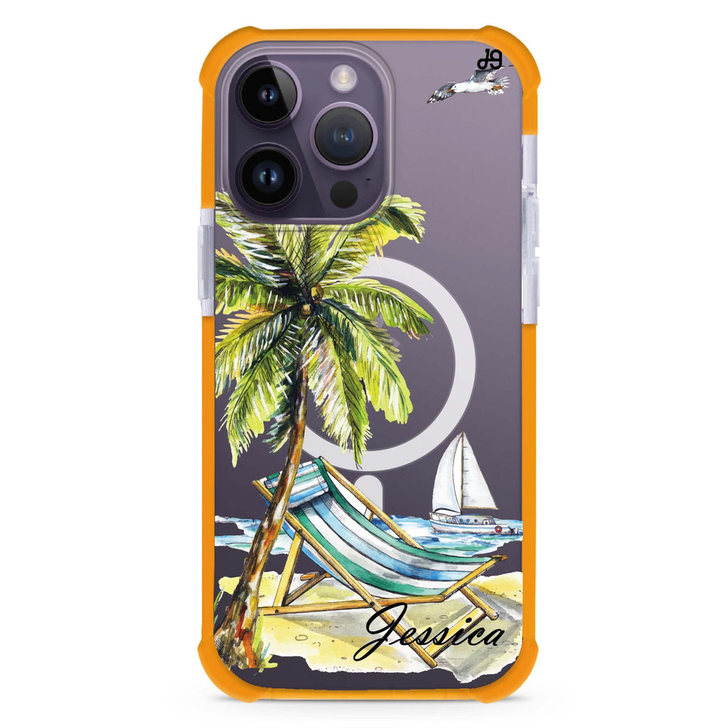 Summer on the beach MagSafe Compatible Ultra Shockproof Case