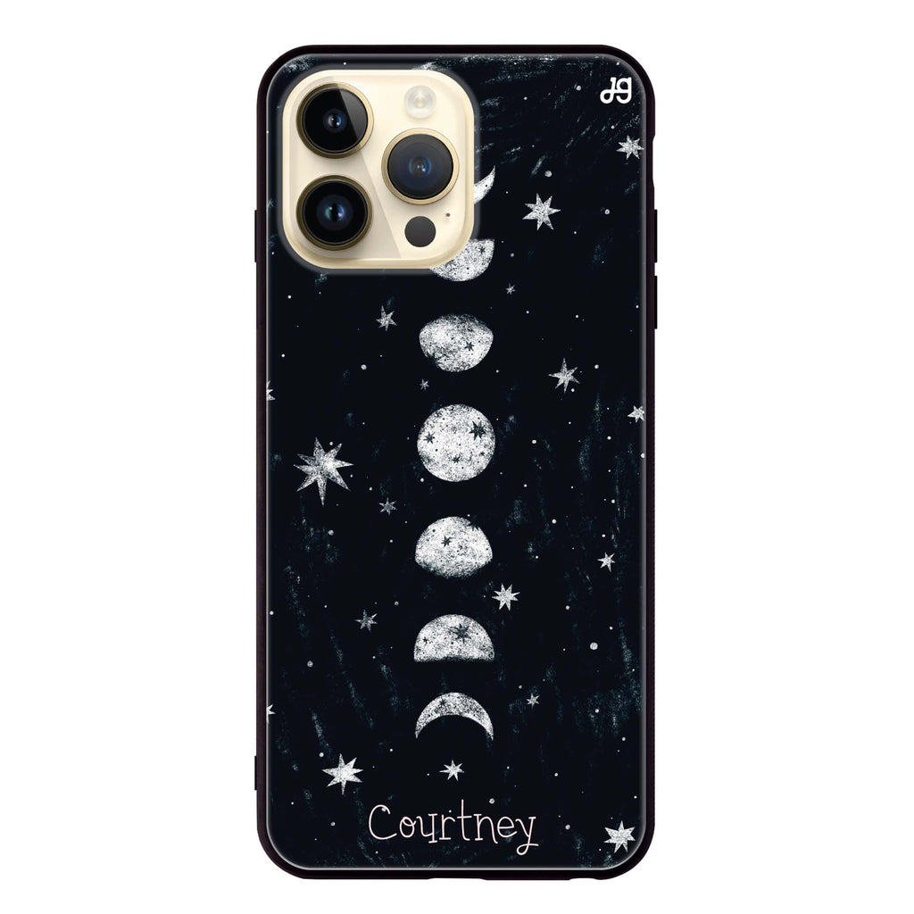Phases of the moon Glass Case