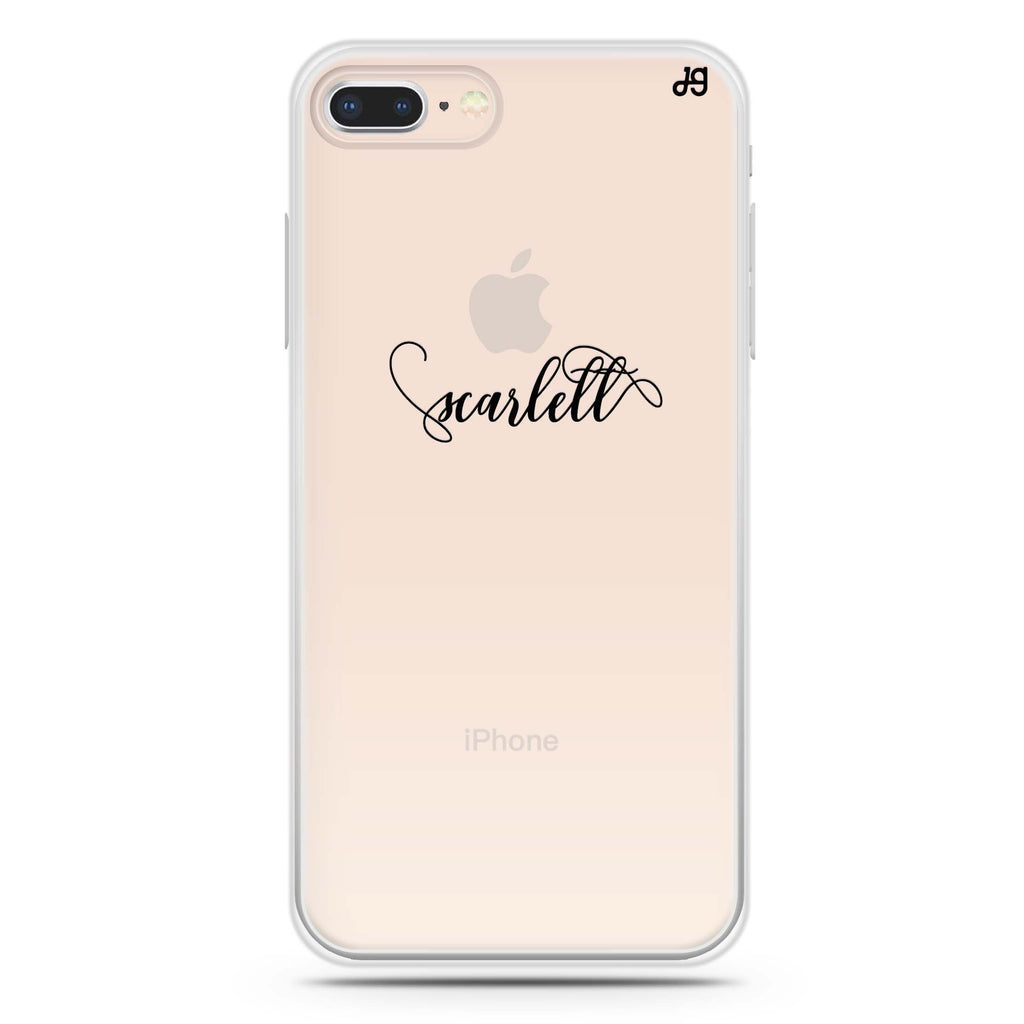 Abstract script writing iPhone 8 Ultra Clear Case